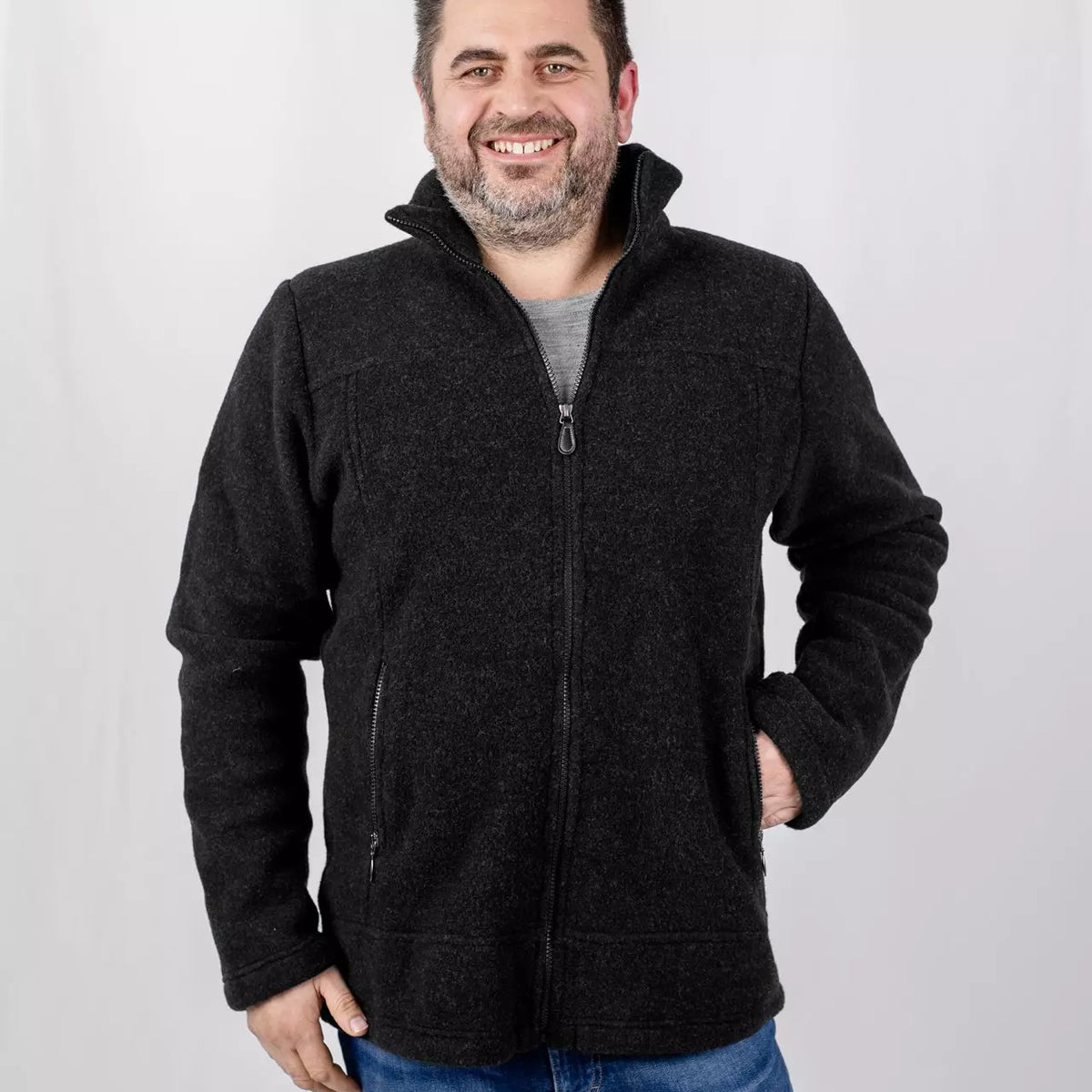 Jacke Wollfleece Herren