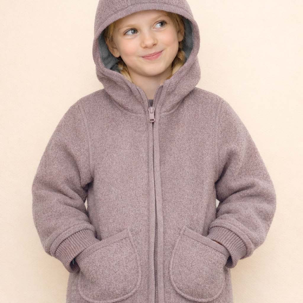 Jacke mit Reissverschluss aus Wollwalk | Kinder