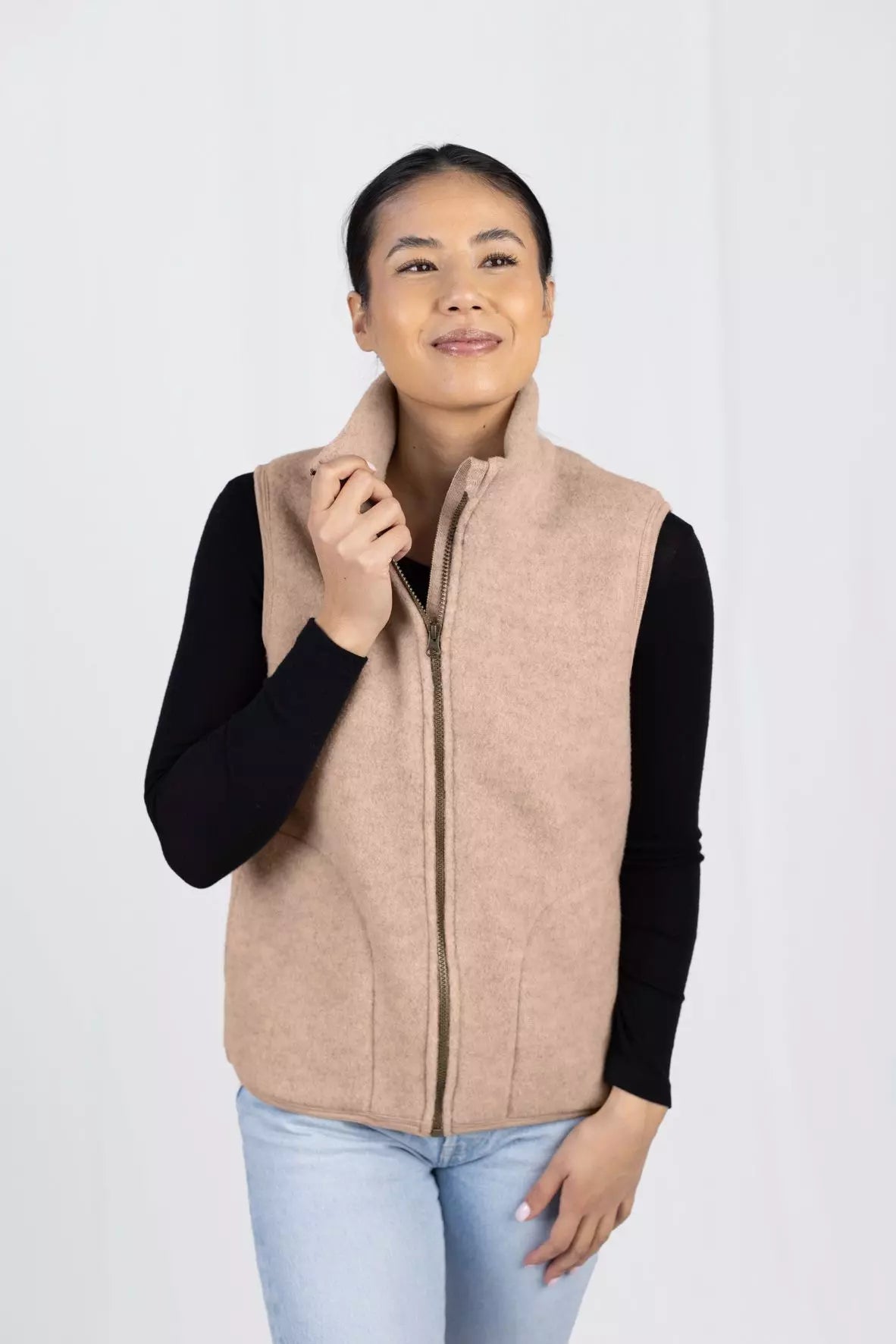 Damen Weste aus Wollfleece