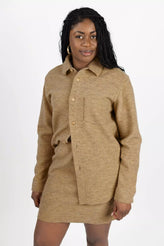 Damen Rock Mandel Melange