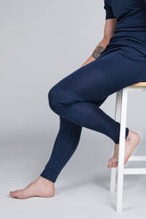 Herren Leggings Wolle Seide