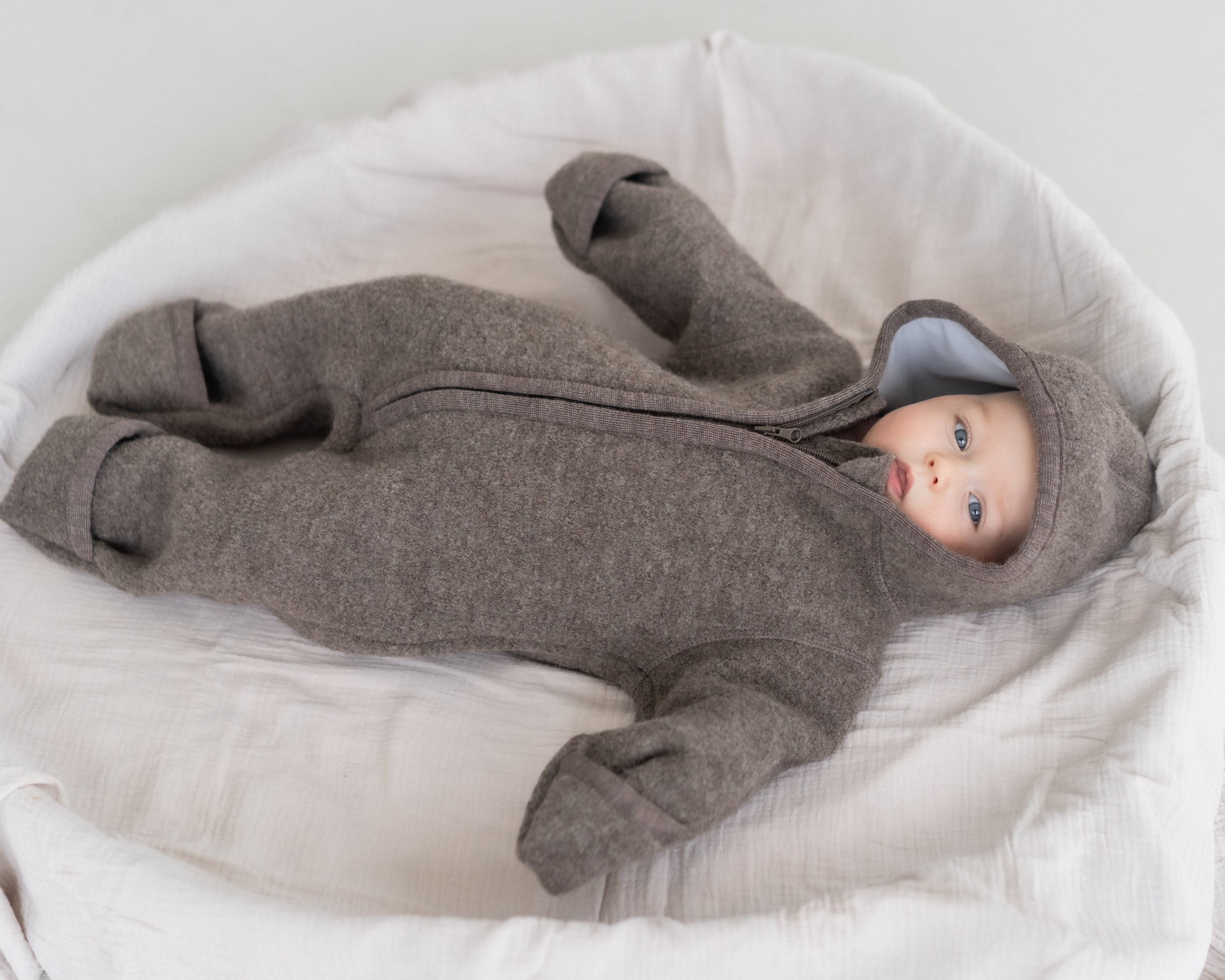 Overall aus Wollwalk mit Reißverschluss | Baby & Kinder