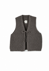 Grobstrick Weste aus Alpaka | Damen