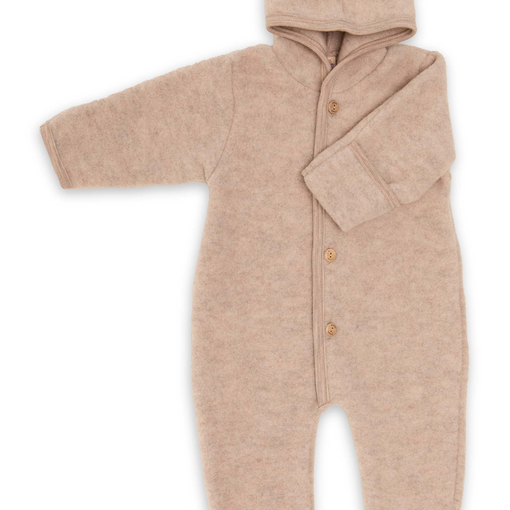 Baby Overall mit Kapuze Wollfleece