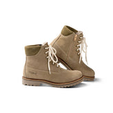 Lammfell Stiefel Khaki