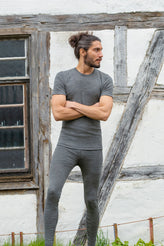 Herren Shirt kurzarm Wolle